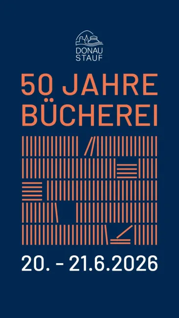 Plakat 50 Jahre Bücherei